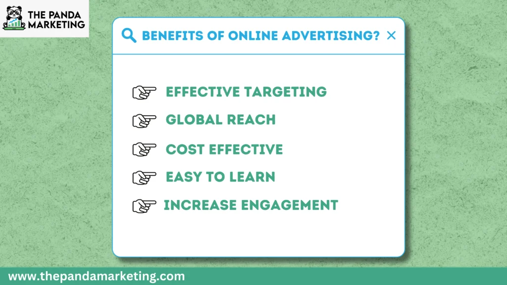 benefits of online advertising